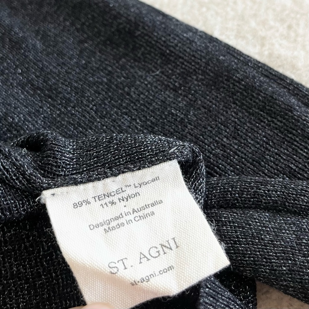 St Agni The Long Sleeve High Neck Knit Top in galaxy - Picture 10 of 11